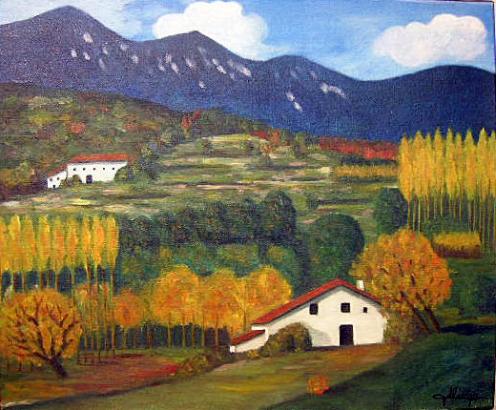 Paysage automnal - Michèle Ollivier