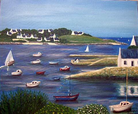 Portsall, petit port breton - Michèle Ollivier