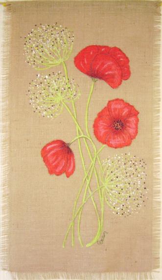 coquelicots ombelles - Claudine Jean