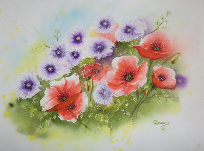 Dans un souffle mauve - Claudine Jean - Click to enlarge