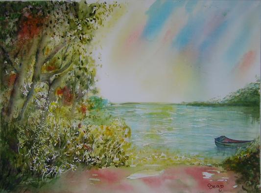 Au bord du lac - Claudine Jean