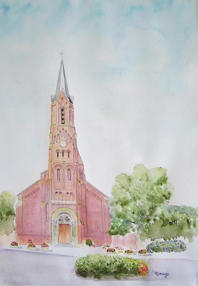 Escaudoeuvres Eglise - Claudine Jean