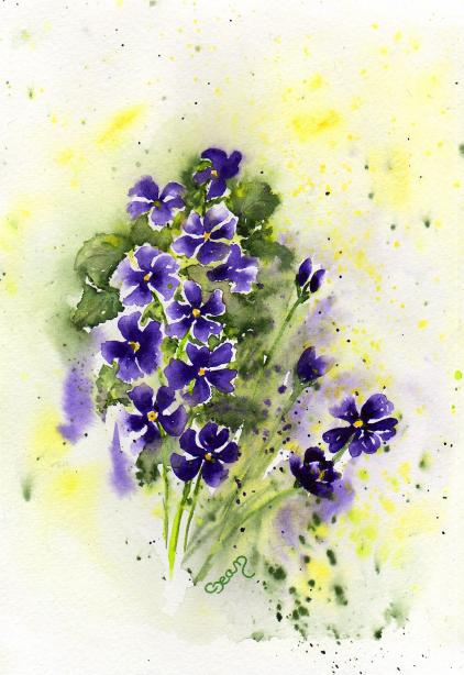 Violettes - Claudine Jean
