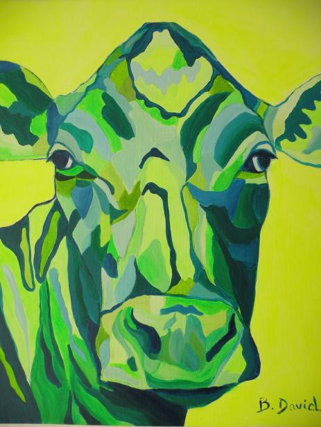 PORTRAIT D'UNE VACHE - Béatrice David