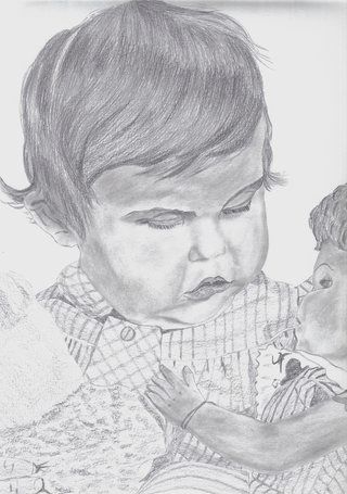 enfant et peluche - Roger