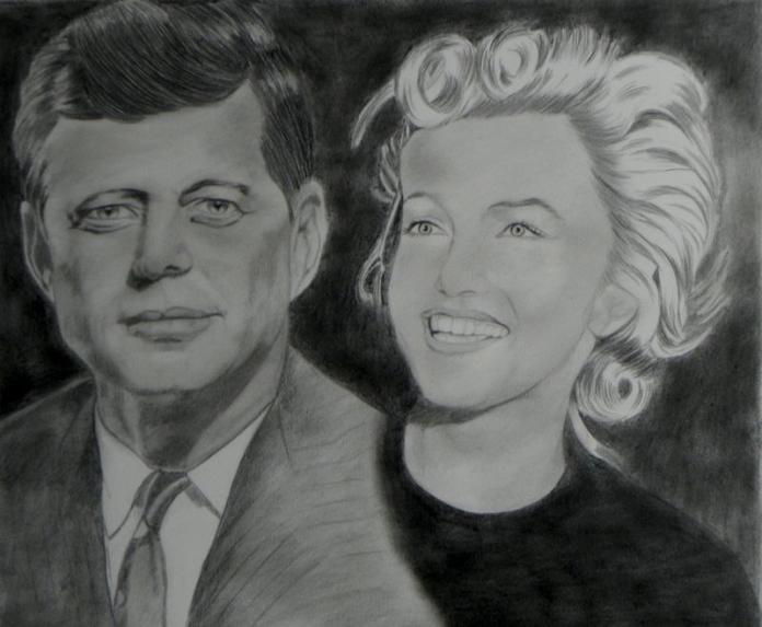 Marilyn Monroe et JFK - Roger - Cliquer pour afficher en grand