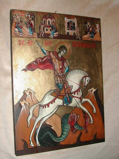 Saint GEORGE with scenes from his life - Claudiu Victor Gheorghiu