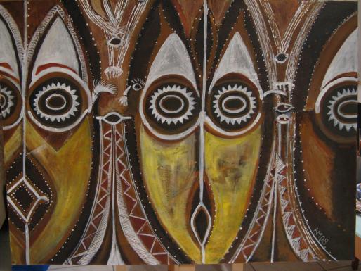 masques Nelle Guinée - André Martinez