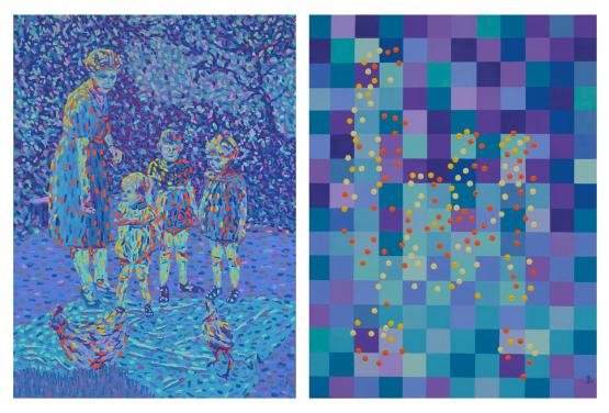 Ext-Abstraction 2 (Aux Poules/Danaé à la Piscine) - Silvia B. Quiti