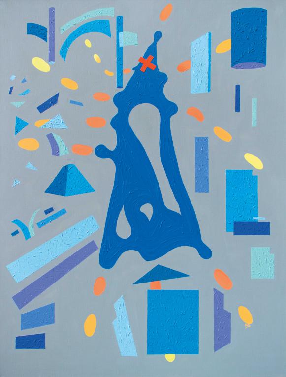 La Croix bleue - Silvia B. Quiti - Cliquer pour afficher en grand