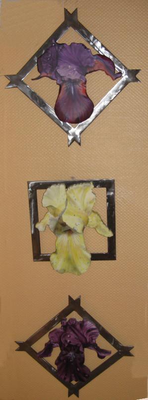 Tryptique aux Iris - Corinne Dunand