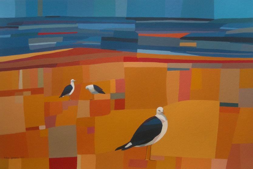 Seagulls on the beach - Nina Govedarica - Click to enlarge