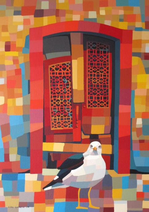 In front of the red door - Nina Govedarica