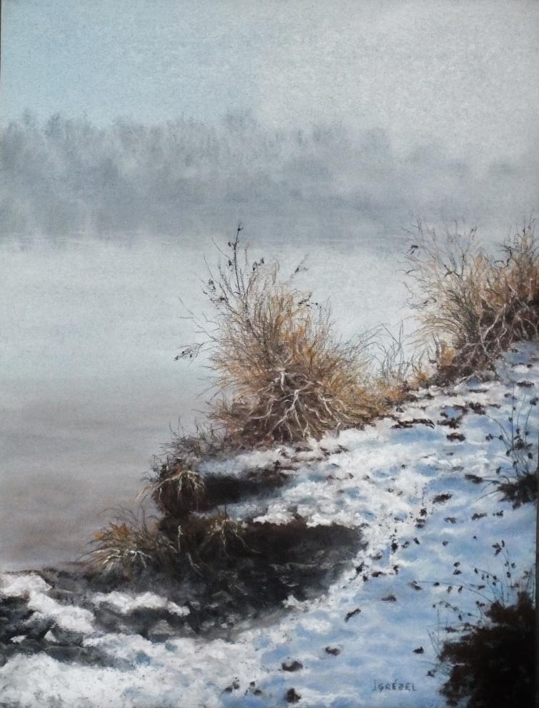 ambiance hivernale - jean Grézel - Cliquer pour afficher en grand