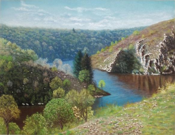 la vallée de la Creuse - jean Grézel - Cliquer pour afficher en grand