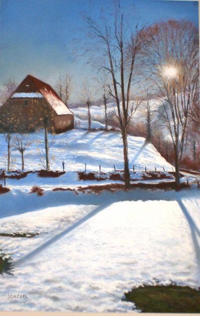 matin d'hiver en haute corrèze - jean Grézel