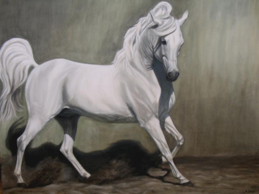 Etalon blanc - Nathalie Labat - Cliquer pour afficher en grand