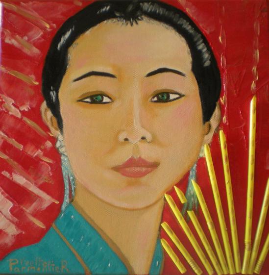 Fille à l'éventail - Yuna Parmentier