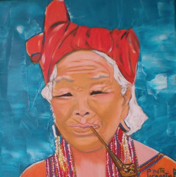 Granny à la pipe - Yuna Parmentier