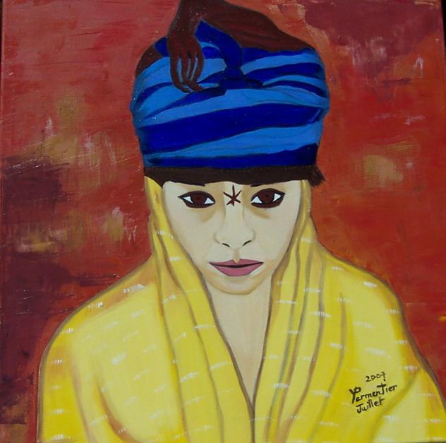 Le turban bleu - Yuna Parmentier - Click to enlarge