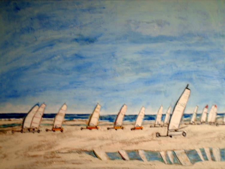 char a voile - Brigitte Stienne - Click to enlarge