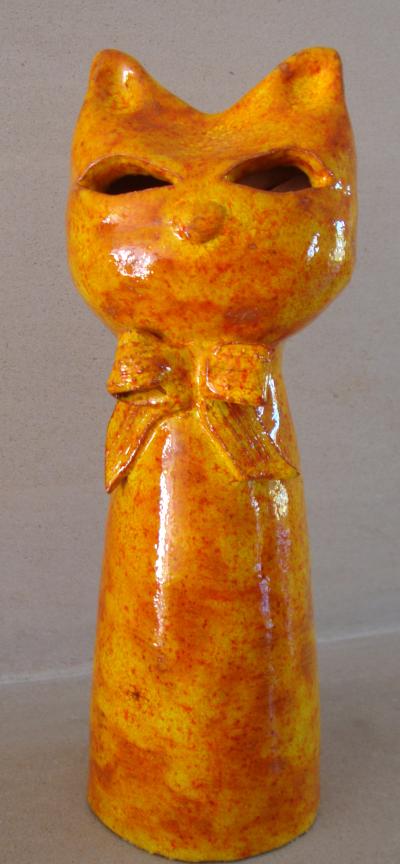 chat flamme - Brigitte Stienne