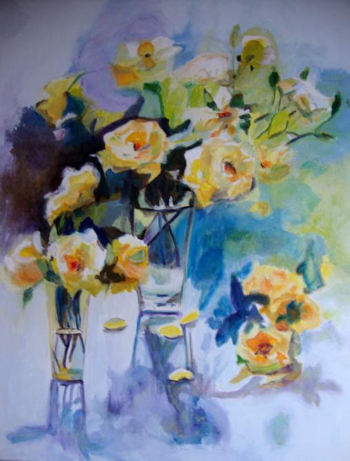 bouquet de roses - Brigitte Stienne