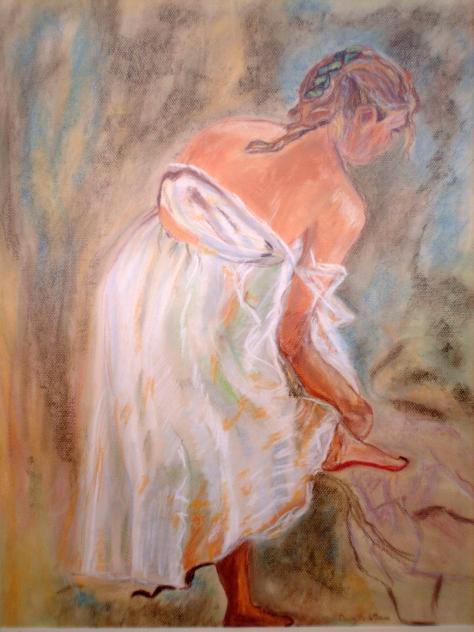 fille aux pieds nus - Brigitte Stienne