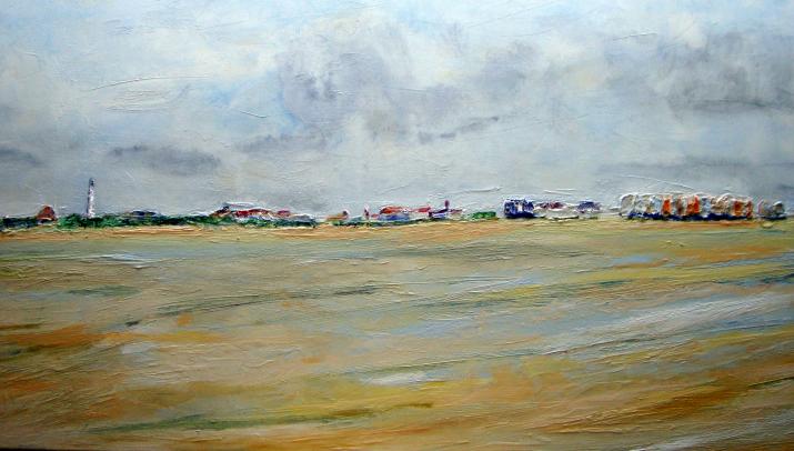 le touquet vu de la  canche - Brigitte Stienne - Cliquer pour afficher en grand