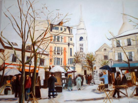place du tertre paris - Brigitte Stienne