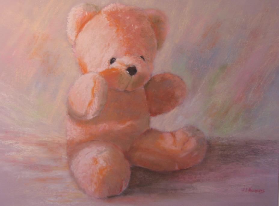Peluche rose - Josette François - Click to enlarge