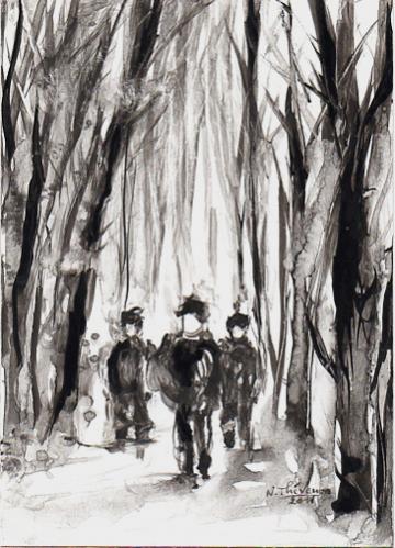 Aux bois - Nicole Thévenon