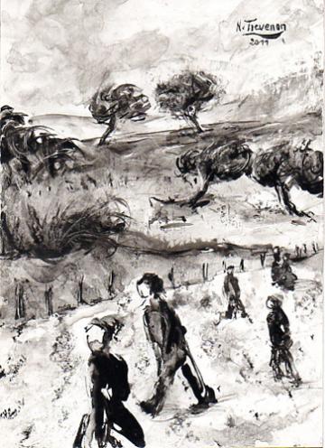 En promenade - Nicole Thévenon