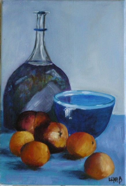Nature morte avec abricots - Lena Bregeon