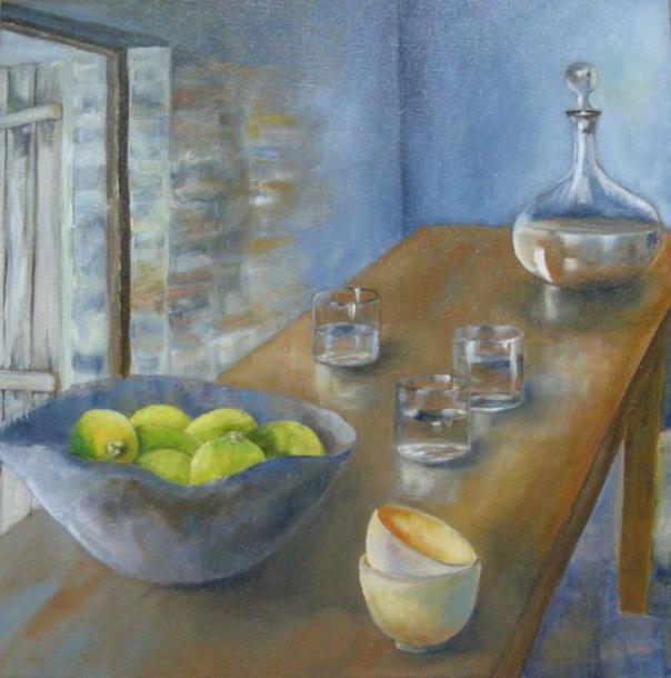 Table avec citrons - Lena Bregeon - Click to enlarge