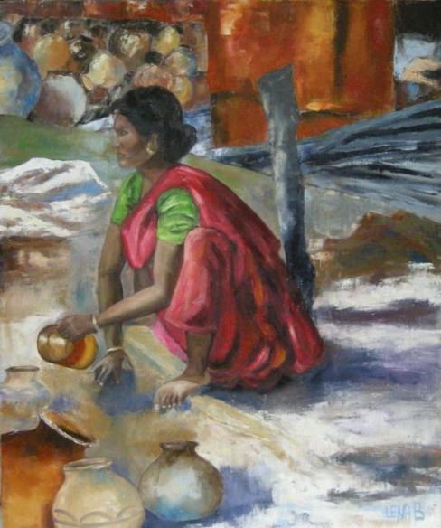 La potière en inde - Lena Bregeon