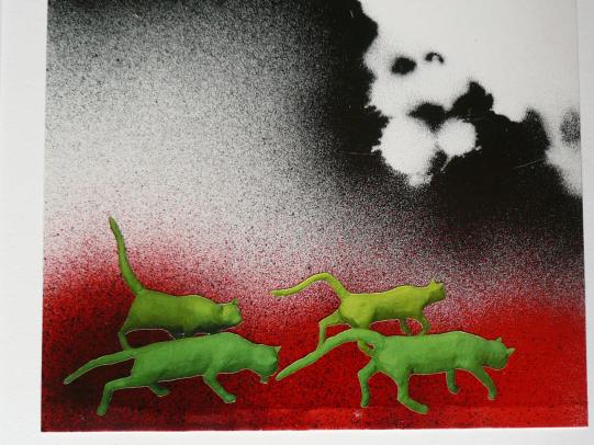 Detail of All cats are red - Paskal Damange
