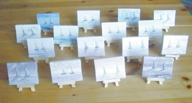 Deux voiliers - 16 miniatures - Frelon Claire - Cliquer pour afficher en grand