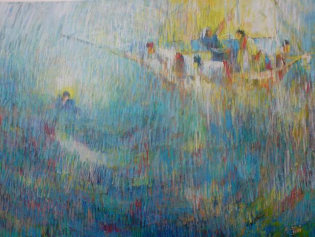 Youness in sea - Yaghoob Moshfeghifar - Click to enlarge