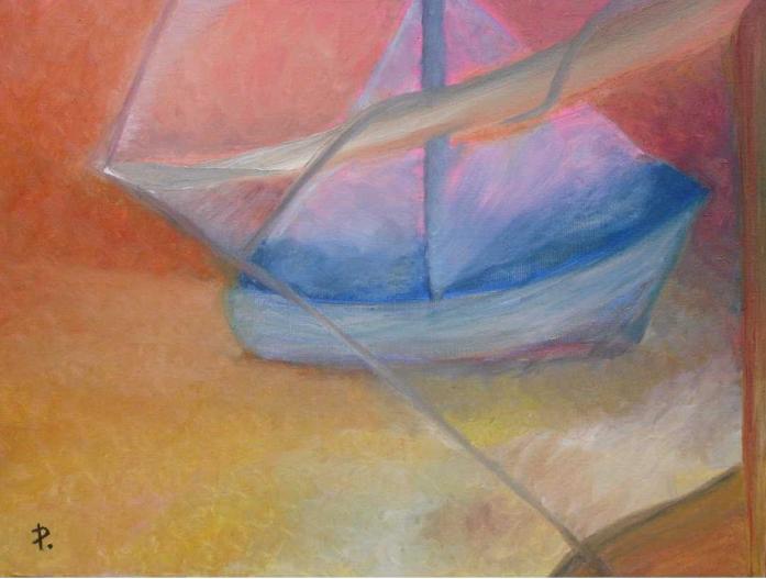 Bateaux et crepuscule - Patrick Riou - Cliquer pour afficher en grand
