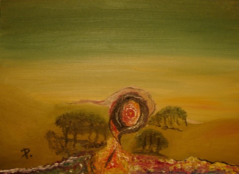 Paysage enflammé - Patrick Riou