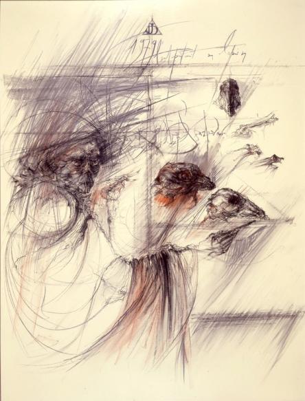 Autoportrait au lapin - Jacques Deffontaine
