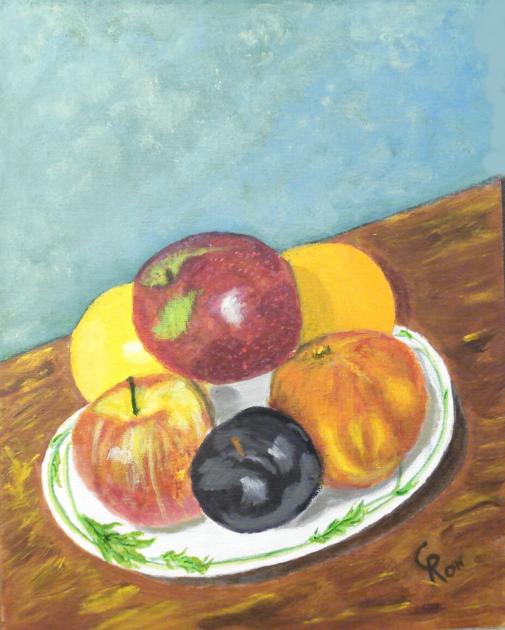Fruit on a dish - Ron Castle