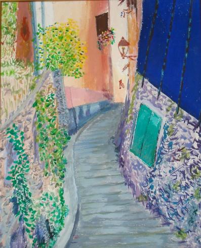 Steps to market, Riomaggiore It. - Ron Castle