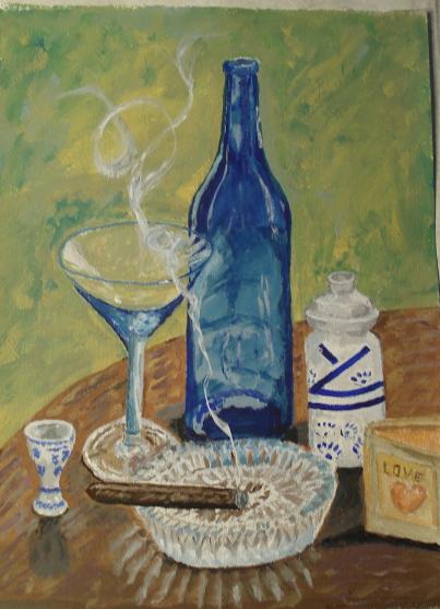 Wine and a good Cigar - Ron Castle