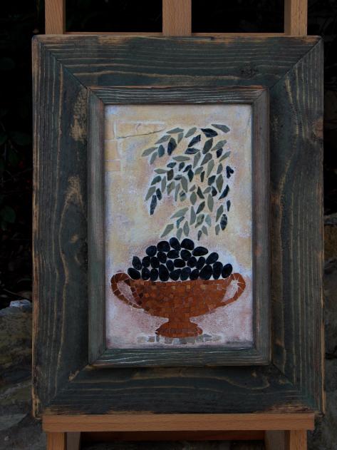 AMPHORA WITH OLIVES - Magdalene Theocharis