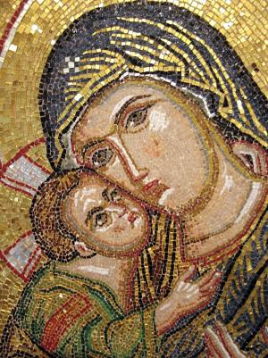 DETAIL 1 VIRGIN OF EPISKEPSI - Magdalene Theocharis