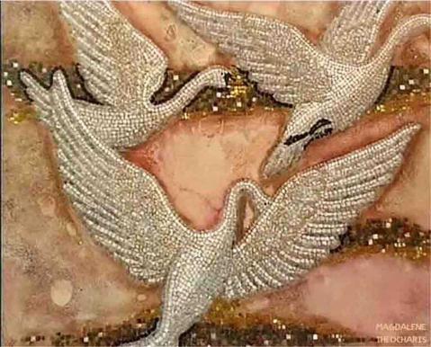 FLYING SWANS. DETAIL - Magdalene Theocharis