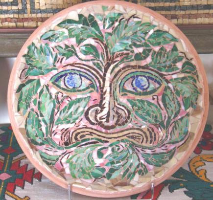 PLATE WITH MAN-TREE ALLEGORY - Magdalene Theocharis