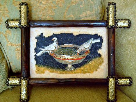 RAVENNA'S PIGEONS. MICROMOSAIC REPLICA - Magdalene Theocharis